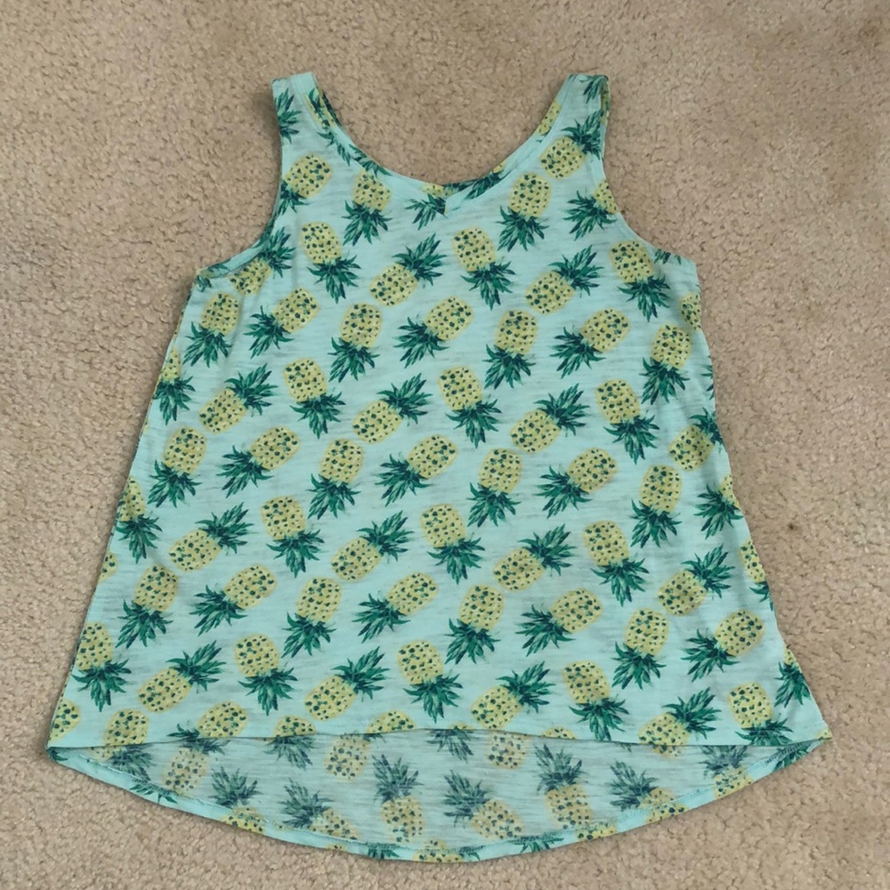 Girls Pineapple Tank Top
